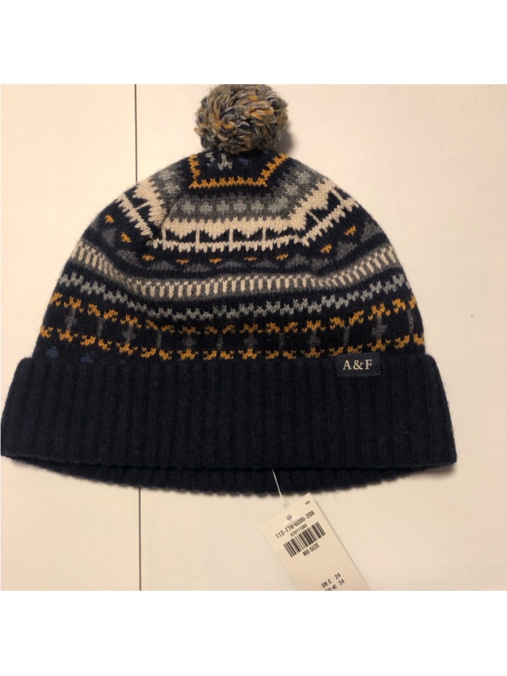 New! Abercrombie & Fitch fair isle hat